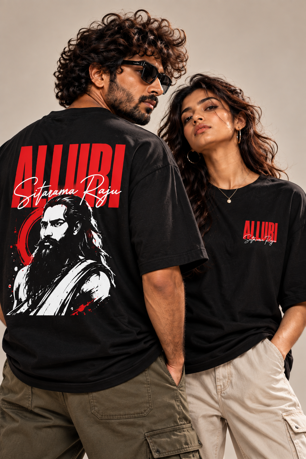 Alluri Sitarama Raju Unisex Oversized T-Shirt