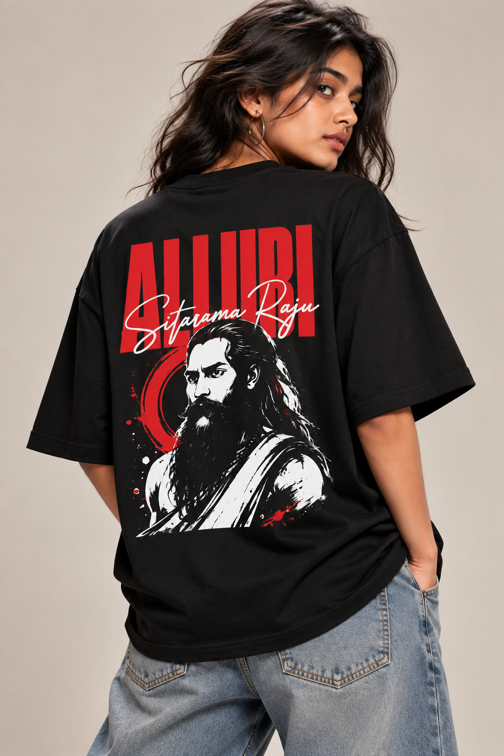 Alluri Sitarama Raju Unisex Oversized T-Shirt