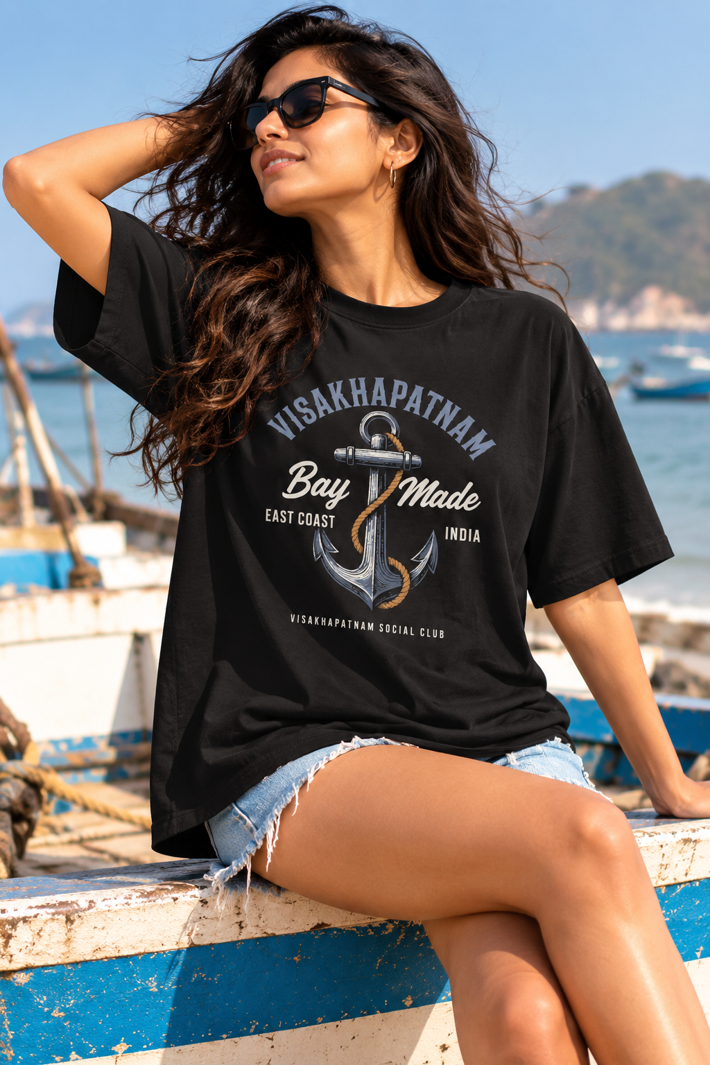 Bay Made Visakhapatnam Unisex Oversized T-Shirt