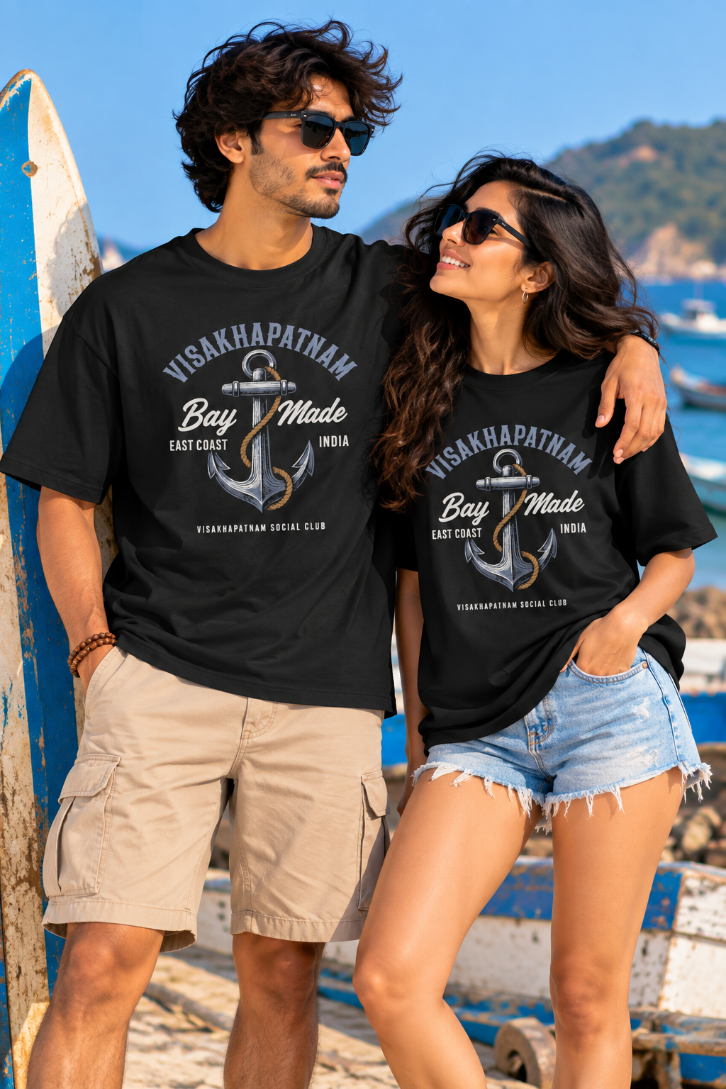 Bay Made Visakhapatnam Unisex Oversized T-Shirt