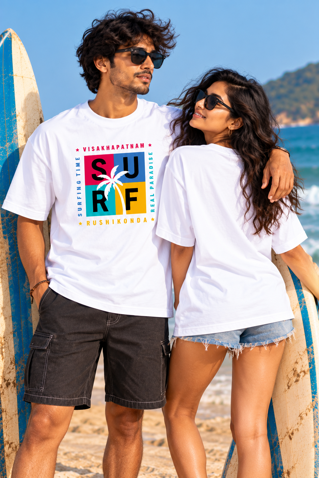 Rushikonda Surfing Time Unisex T-Shirt