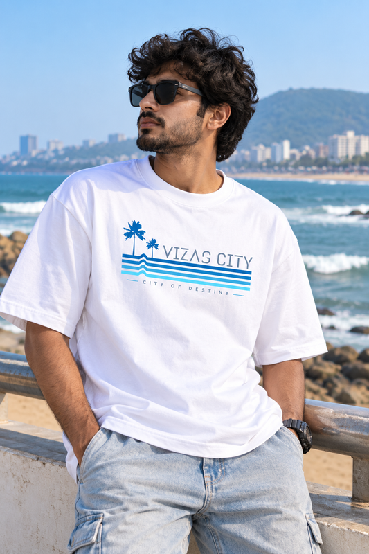 Vizag City – City of Destiny Unisex Oversized T-Shirt