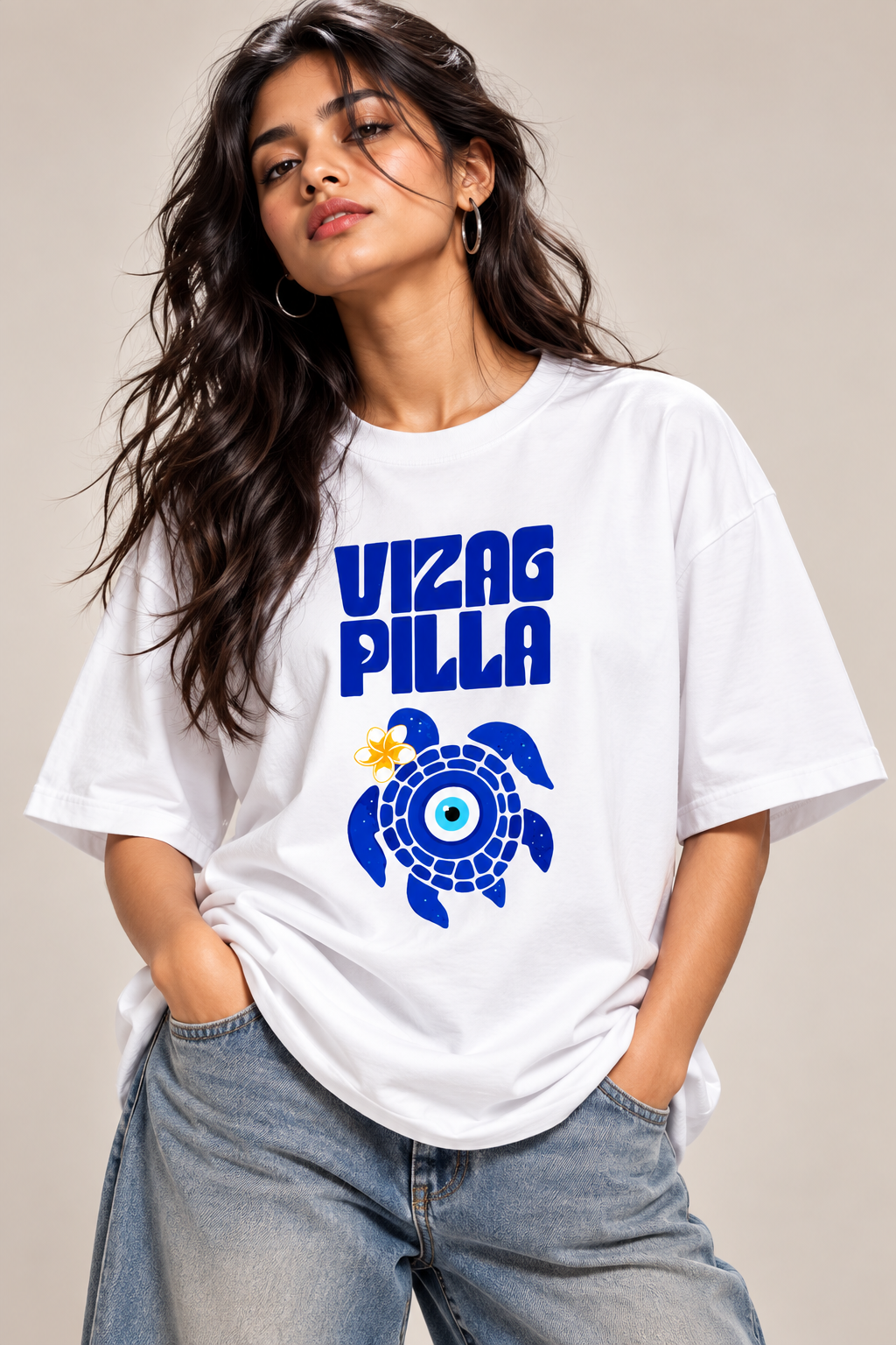 Vizag Pilla Women's Oversized T-Shirt