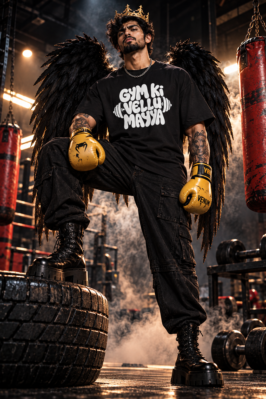 Gym Ki Vellu Mayya Oversized T-Shirt