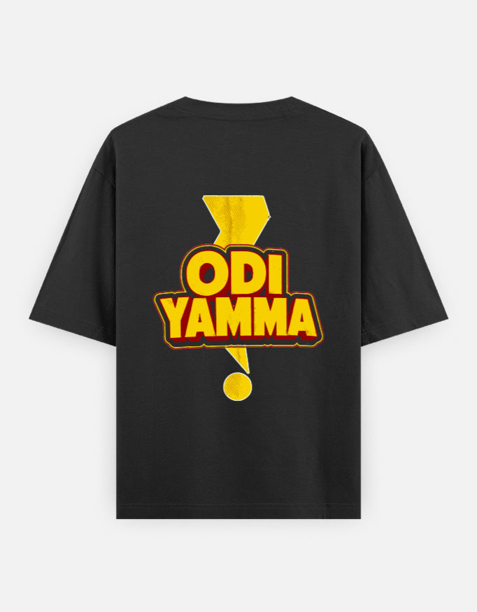 Odi Yamma Vizag Telugu oversized T-shirt back view by STRTCULT