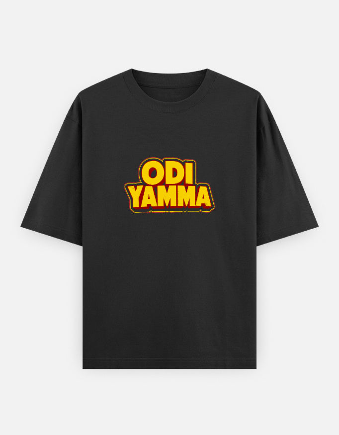 Odi Yamma Vizag Telugu oversized T-shirt front view by STRTCULT